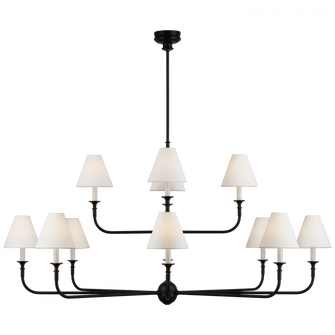 Piaf Grande Two-Tier Chandelier (279|TOB 5453AI/EBO-L)