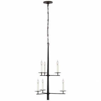 Arnav Small  Two-Tier Entry  Chandelier (279|IKF 5720AI)
