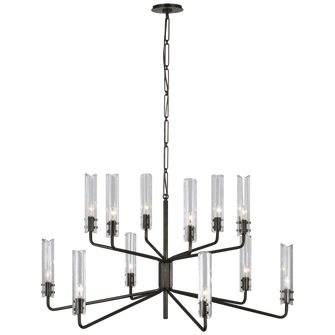 Casoria Large Two-Tier Chandelier (279|ARN 5484BZ-CG)