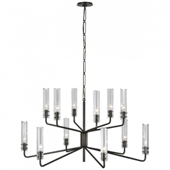 Casoria Large Two-Tier Chandelier (279|ARN 5484BZ-CG)