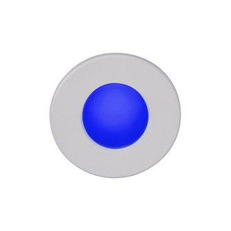 LED STEP LGT - 120V CIRCULAR FACE BL (1357|WL-LED310-BL-WT)
