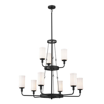 Vetivene 40'' 9 Light Chandelier Textured Black (2|52452BKT)