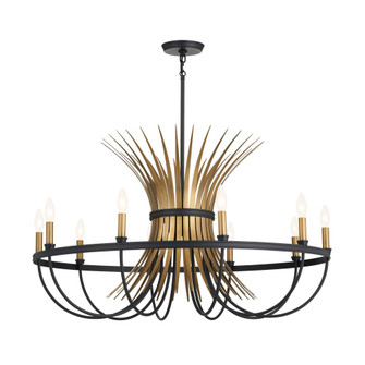 Felicity 37'' 9 Light Chandelier Black (2|52459BK)