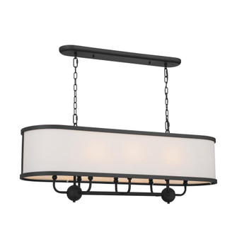 Heddle 42.5'' 8 Light Linear Chandelier Textured Black (2|52467BKT)