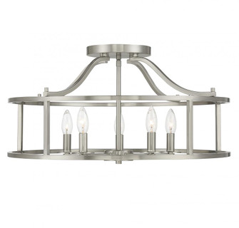 Stockton 5-Light Ceiling Light in Satin Nickel (128|6-1679-5-SN)