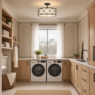 Reid 4-Light Ceiling Light in Matte Black (128|6-1953-4-89)