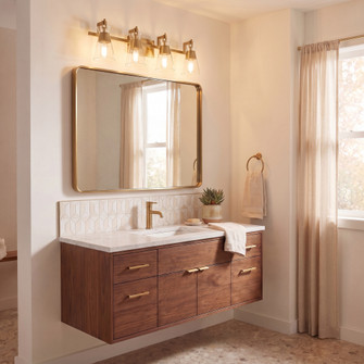 Lakewood 4-Light Bathroom Vanity Light in Warm Brass (128|8-1830-4-322)