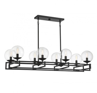 Crosby 8-Light Linear Chandelier in Matte Black (128|1-1862-8-89)