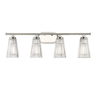 Chantilly 4-Light Bathroom Vanity Light in Polished Nickel (128|8-1745-4-109)