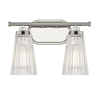 Chantilly 2-Light Bathroom Vanity Light in Polished Nickel (128|8-1745-2-109)