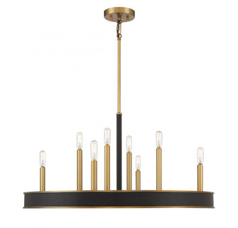 Chaucer 8-Light Chandelier in Warm Brass (128|1-1716-8-322)