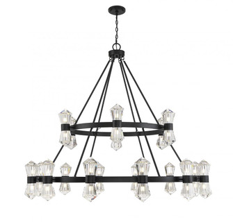 Dryden 36-Light LED Chandelier in Matte Black (128|1-1938-36-89)