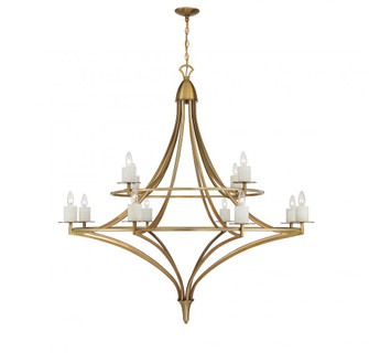 Director 12-Light Chandelier in Warm Brass (128|1-1672-12-322)