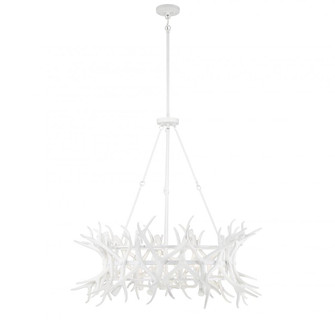 Daniels 8-Light Chandelier in Matte White (128|1-1760-8-80)