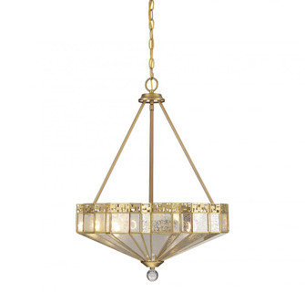 Baguette 4-Light Pendant in Warm Brass (128|7-1871-4-322)