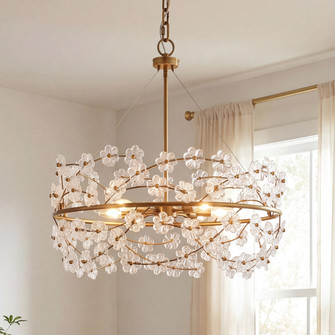 Camille 5-Light Chandelier in Warm Brass (128|1-1727-5-322)
