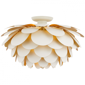 Cynara XL Flush Mount (279|CHC 4164WHT/G)