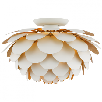 Cynara Large Flush Mount (279|CHC 4163WHT/G)