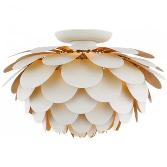 Cynara Large Flush Mount (279|CHC 4163WHT/G)