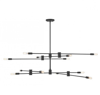 Lyrique 12-Light Chandelier in Matte Black (128|1-7001-12-89)
