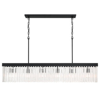 Emory 49'' Black Forged Linear Chandelier (205|EMO-5407-BF)