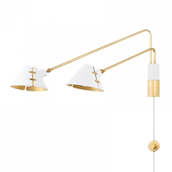 Split Plug-in Sconce (57|KBS1752102-AGB/SWH)