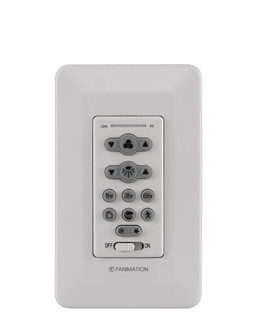 Ceiling Fan Wall Control Reversing - 16 Fan Speed DC Motor Fan and Light with CCT Select - White (90|TW306)