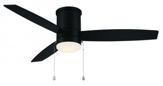 Atlantis Flush Matte Black With Luminaire (1357|F-073L-MB)