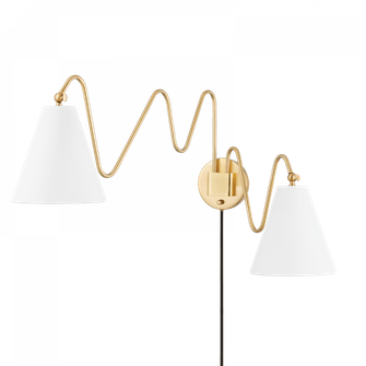 Onda Plug-In Sconce (6939|HL699102-AGB)