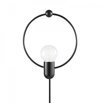 Darcy Plug-In Sconce (6939|HL638201-SBK)