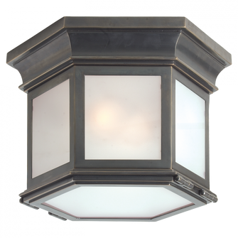 Club Small Hexagonal Flush Mount (279|CHC 4125BZ-FG)