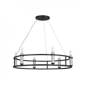 Chandelier 6Lt (2|52490BK)