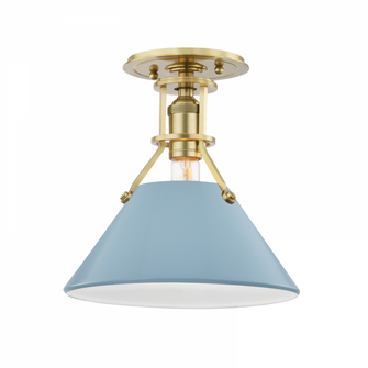 1 LIGHT SEMI FLUSH (57|MDS353-AGB/BB)