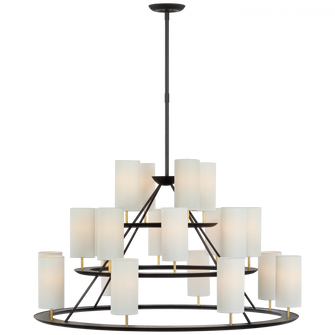 Trevi XL 3-Tier Chandelier (279|ARN 5285BLK/G-L)