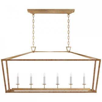 Darlana Large Rattan Wrapped Linear Lantern (279|CHC 5766AB/NRT)