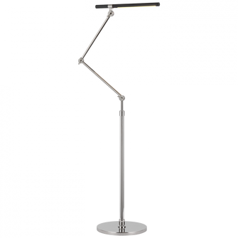 Heron Medium Adjustable Floor Lamp (279|IKF 1506PN/BLK)