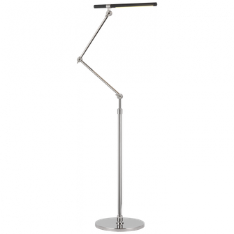 Heron Medium Adjustable Floor Lamp (279|IKF 1506PN/BLK)