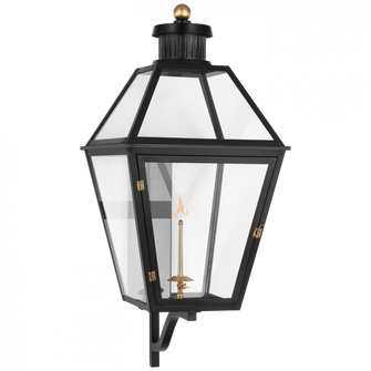 Stratford XL Bracketed Gas Wall Lantern (279|CHO 2457BLK-CG)