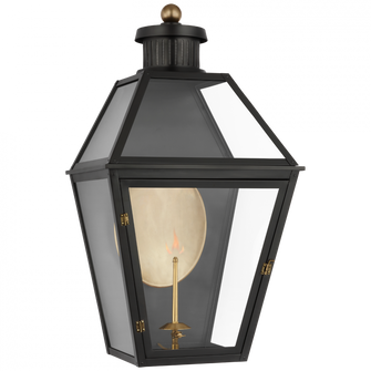 Stratford Large 3/4 Gas Wall Lantern (279|CHO 2452BLK-CG)
