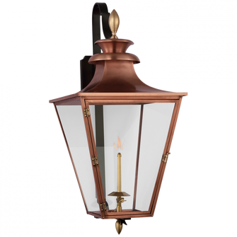 Albermarle Medium Bracketed Gas Wall Lantern (279|CHO 2436SC-CG)