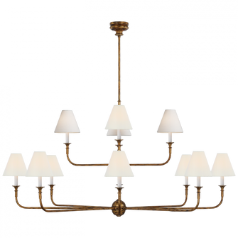 Piaf Grande Two-Tier Chandelier (279|TOB 5453AG-L)