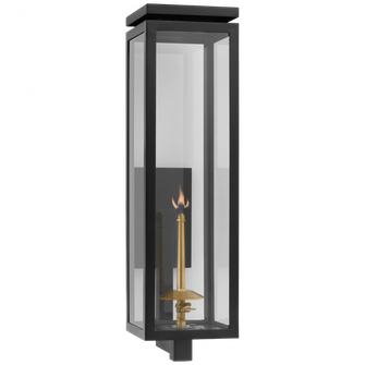 Fresno Large Bracketed Gas Wall Lantern (279|CHO 2561BLK-CG)
