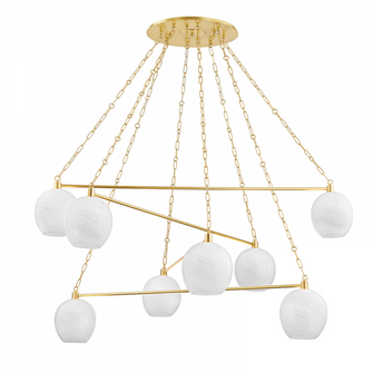 8 LIGHT CHANDELIER (57|9155-AGB)