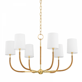 6 LIGHT CHANDELIER (57|3534-AGB)