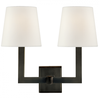 Square Tube Double Sconce (279|SL 2820BZ-L)
