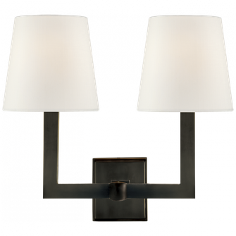 Square Tube Double Sconce (279|SL 2820BZ-L)