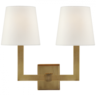 Square Tube Double Sconce (279|SL 2820HAB-L)