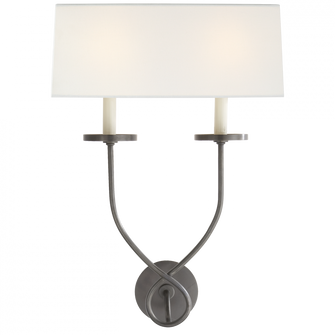 Symmetric Twist Double Sconce (279|CHD 1612BZ-L)