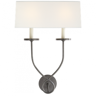 Symmetric Twist Double Sconce (279|CHD 1612BZ-L)