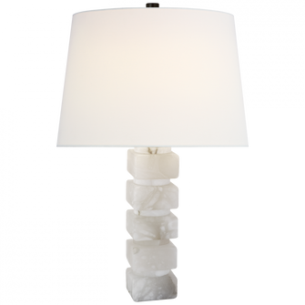 Square Chunky Stacked Table Lamp (279|CHA 8947ALB-L)